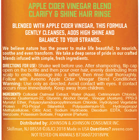 Aveeno close-up texture with oats and apple cider vinegar for soothing