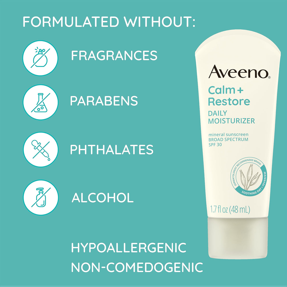 Aveeno lotion blended on different skin tones showing minimal white cast
