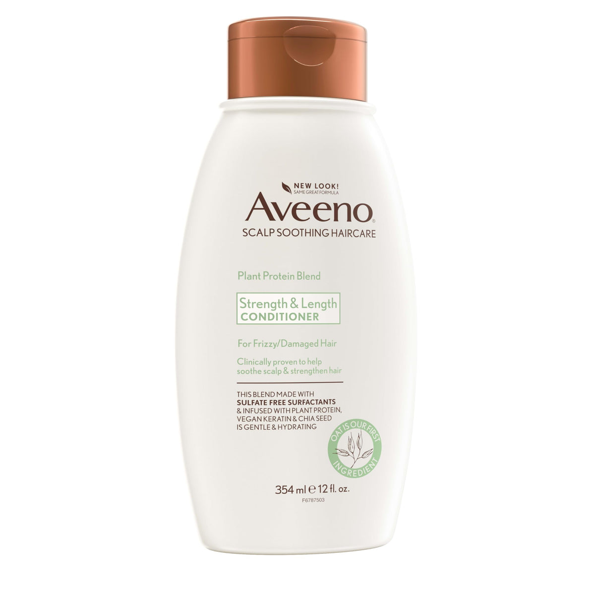 Aveeno conditioner cream close-up showing smooth consistency for easy spread