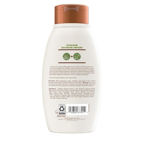 Aveeno before-and-after hair ends showing softer smoother result
