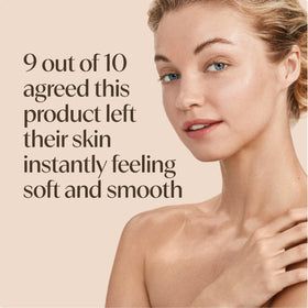 Aveeno application on elbow demonstrating targeted conditioning of rough areas