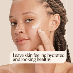 Aveeno foaming gel texture in hand showing gentle foam benefit