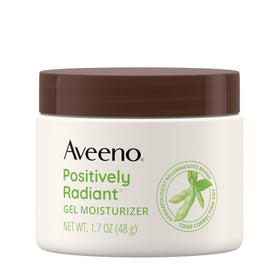 Aveeno front jar view showing clean packaging and brightening benefit