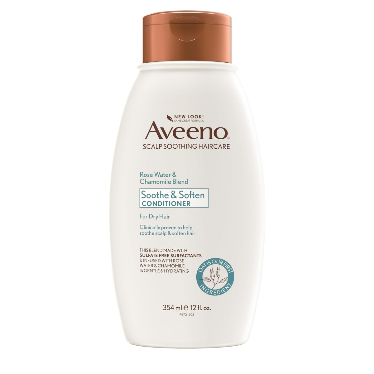 Aveeno front packaging showing bottle and product name for easy identification