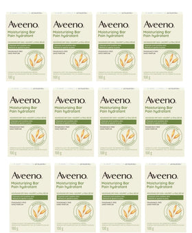 Aveeno front packaging showing the moisturizing bar and calming design for gentle cleansing