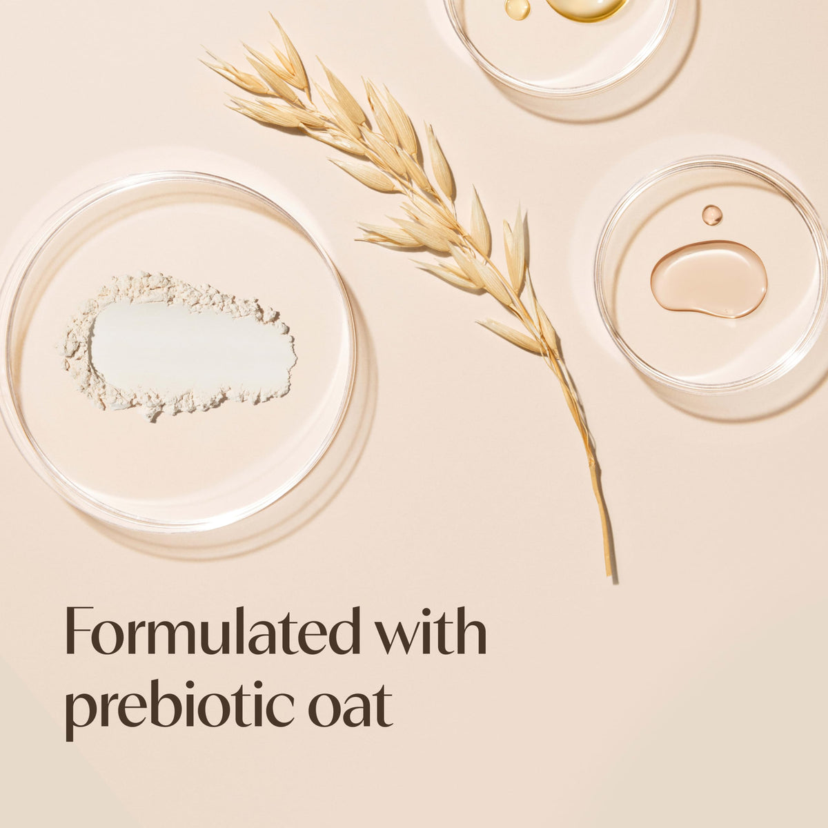 Aveeno being poured into hand showing controlled application benefit