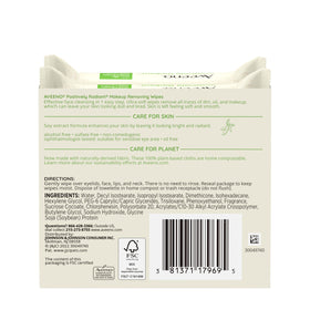 Aveeno wipe in hand to show size and coverage benefit