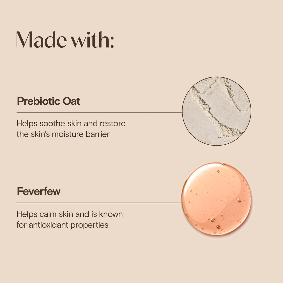 Aveeno in-hand usage demonstrating gentle massage for sensitive skin benefit