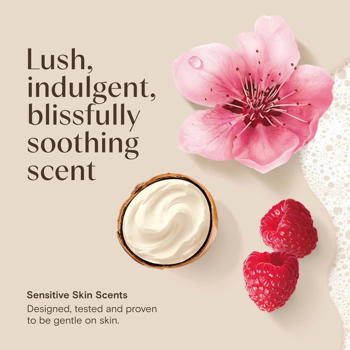 Aveeno bottle in bathroom setting suggesting soothing shower routine benefits