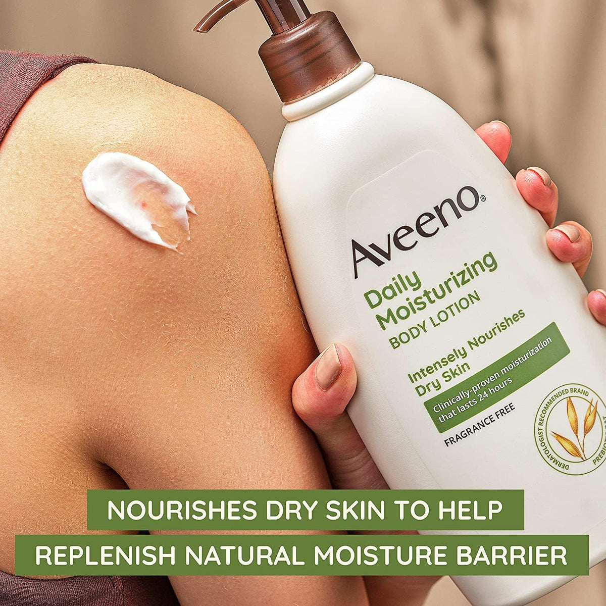 Aveeno colloidal oat ingredient displayed in bowl highlighting soothing benefit