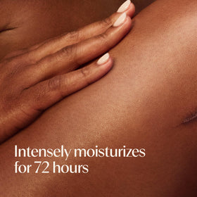 Aveeno jar open displaying smooth cream for immediate moisture