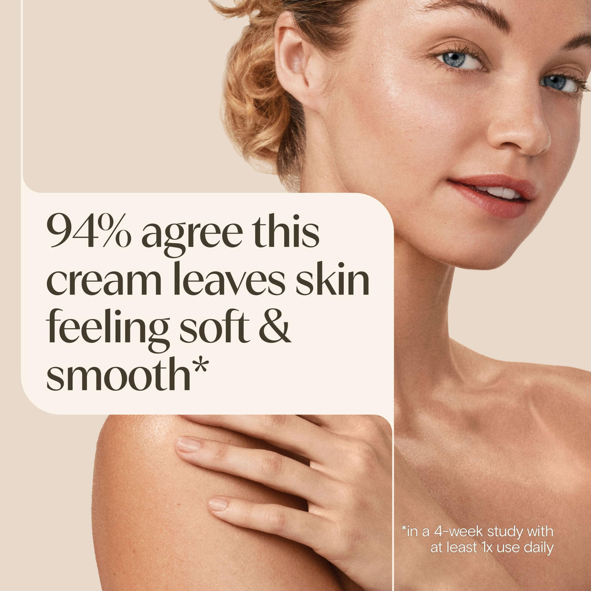 Aveeno label ingredient list close-up emphasizing prebiotic oat and shea butter