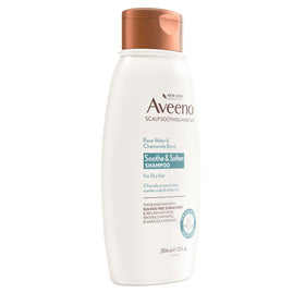 Aveeno ingredients label with oat, rose water, chamomile highlighted