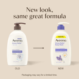 Aveeno pump close-up delivering easy, controlled lotion dispensing