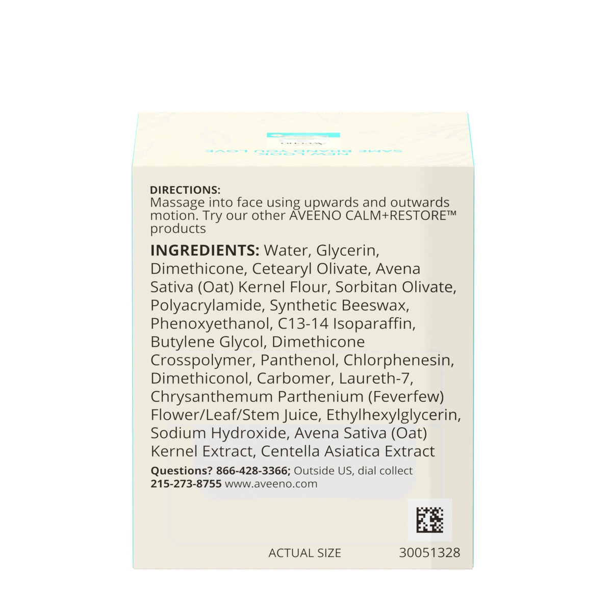 Aveeno on bathroom counter lifestyle shot showing everyday calming routine