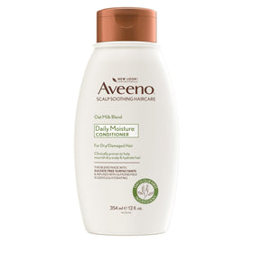 Aveeno bottle front packaging showing product and benefit of hydration