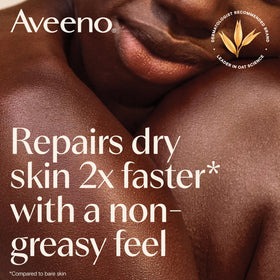 Aveeno open cap revealing smooth ointment texture for quick absorption