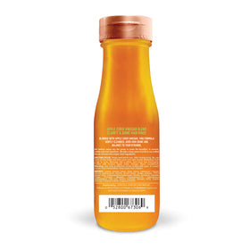 Aveeno in-shower rinse pouring over wet hair for clarifying benefit