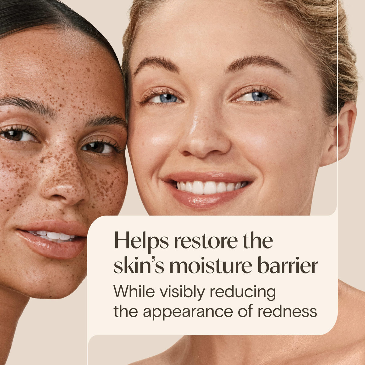 Aveeno cream on fingertip demonstrating easy application and quick absorption