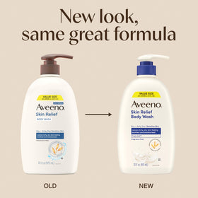 Aveeno pump close-up highlighting easy-dispense for controlled use