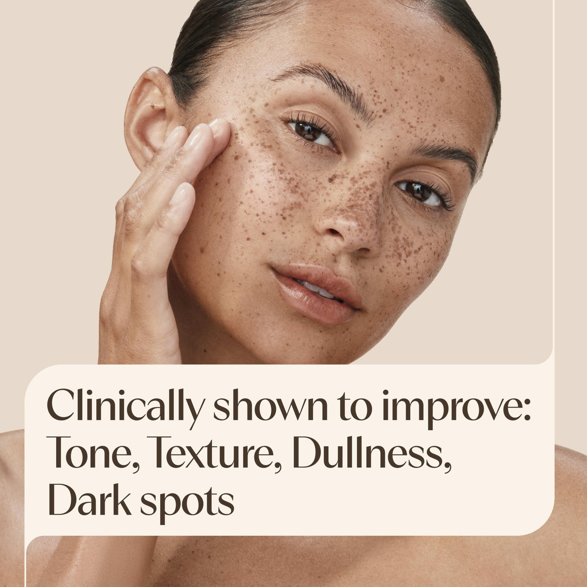 Aveeno dispensing moisturizer on hand for easy application