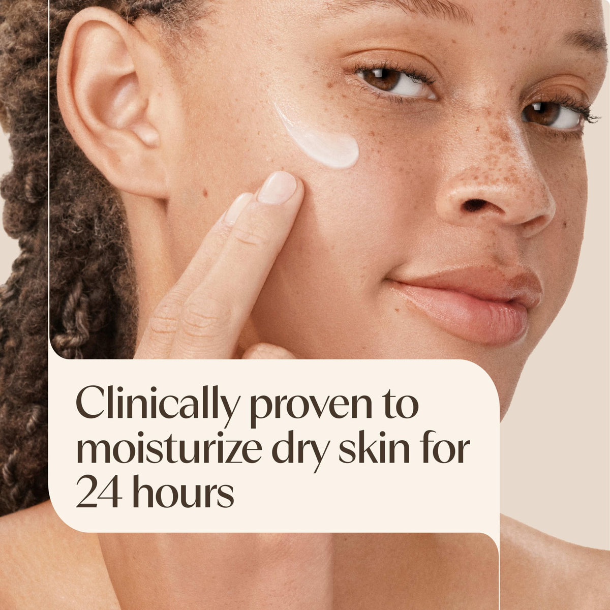 Aveeno pump top dispensing lotion for easy controlled application