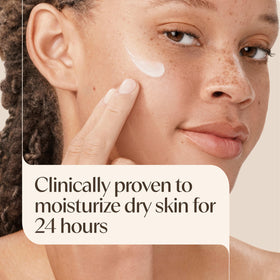 Aveeno pump top dispensing lotion for easy controlled application