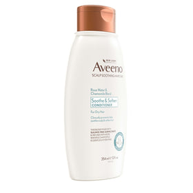 Aveeno 12 fl oz bottle next to ruler showing size and travel-friendly scale