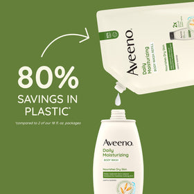 Using Aveeno body wash as shave gel, delivers smooth comfortable shave