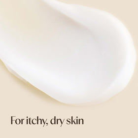 Product label detail showing Aveeno ingredients and soothing oat benefits