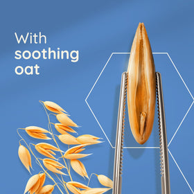 Aveeno lather closeup demonstrating gentle foam that soothes itchy, dry scalp