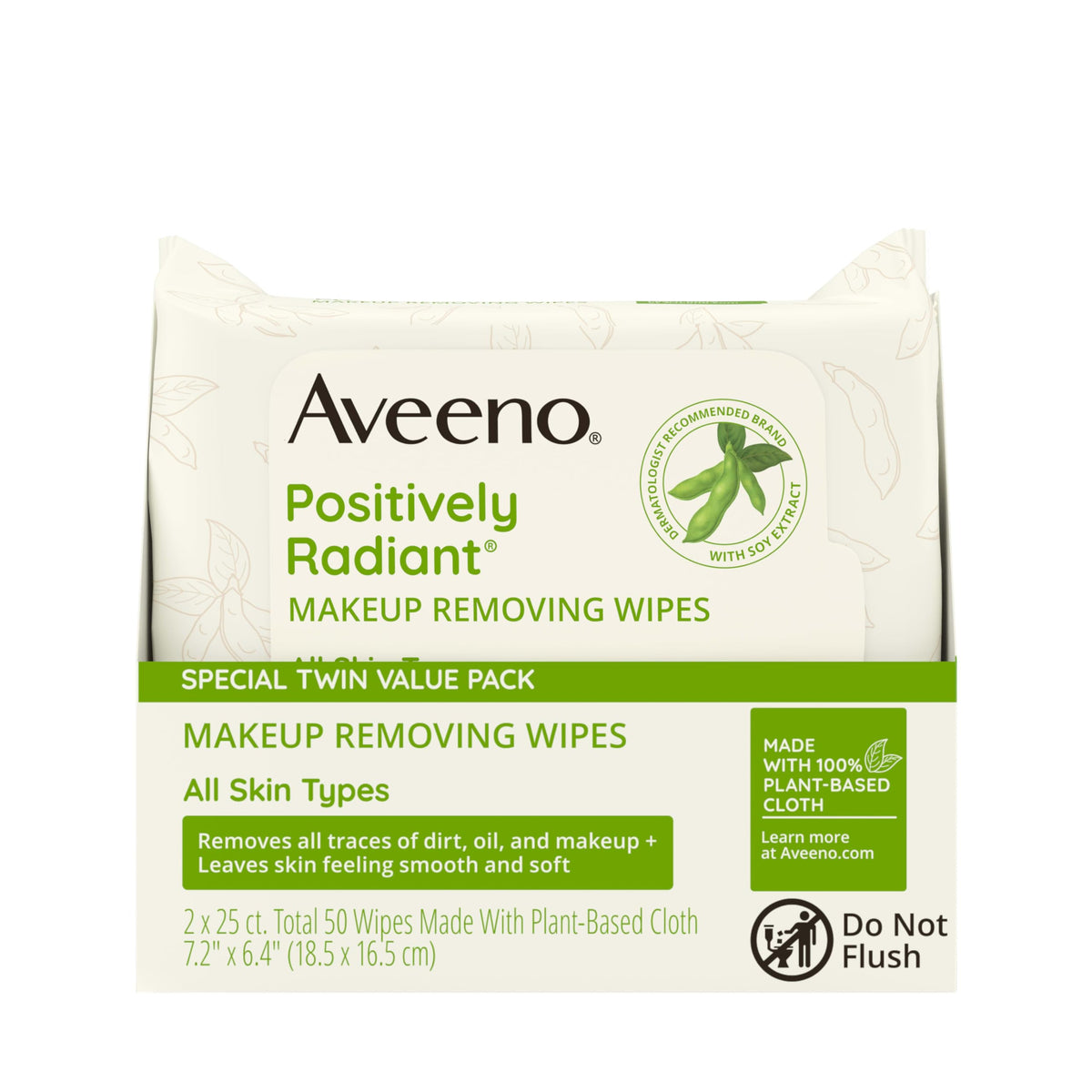 Aveeno soy extract ingredient visual highlighting brightening