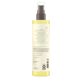 aveeno spray in use on leg illustrating lightweight hydration benefit