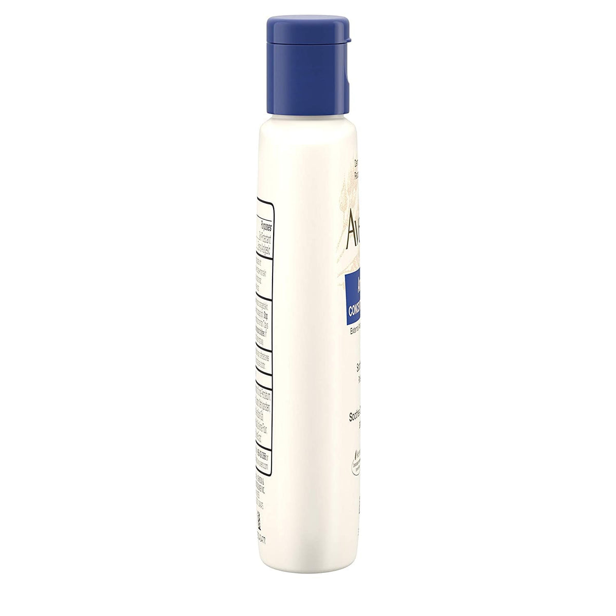 Close-up texture of Aveeno lotion highlighting smooth, non-greasy finish
