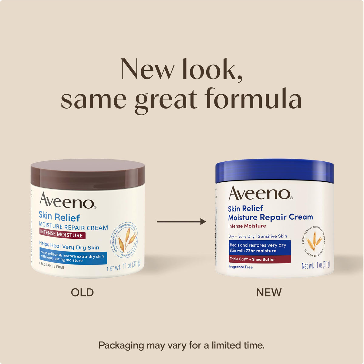 Aveeno texture close-up cream swirl highlighting rich, non-greasy feel