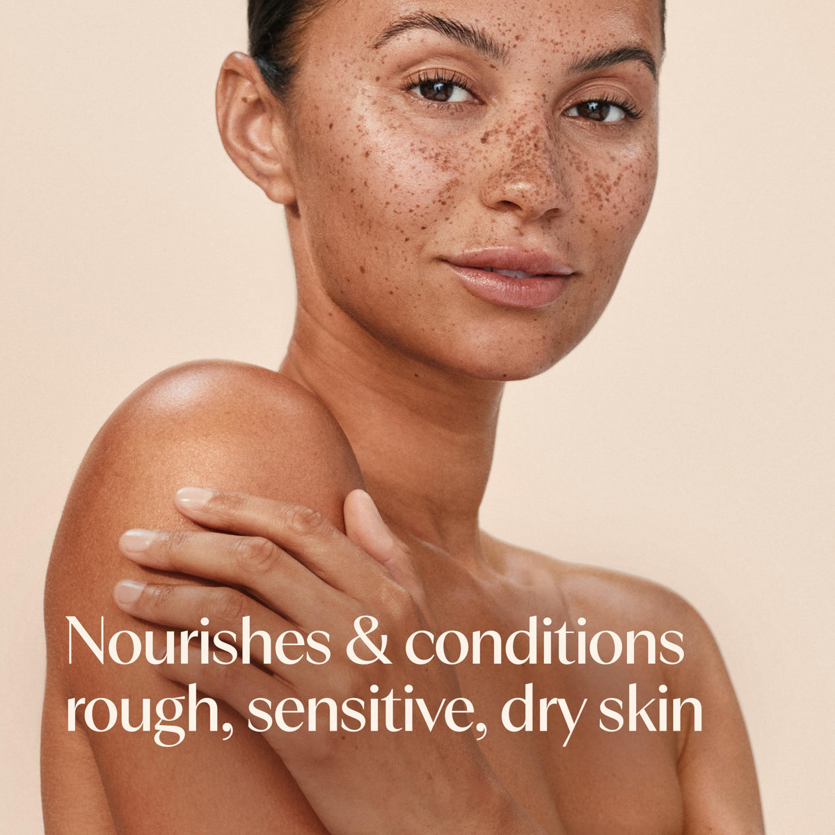 Aveeno oil droplet on skin highlighting fast absorption and non-greasy finish
