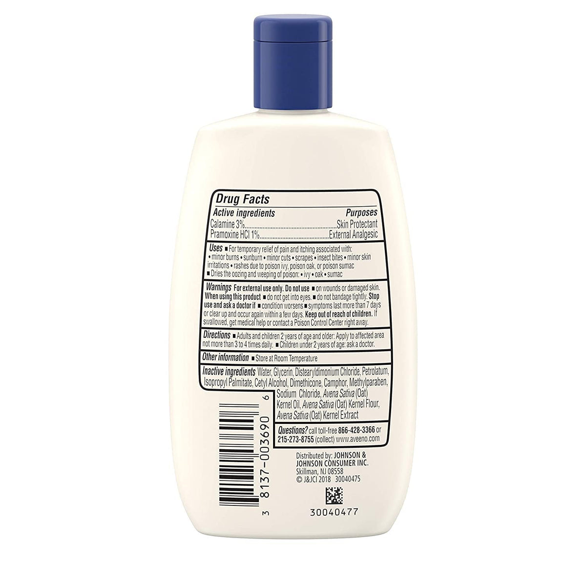Aveeno bottle inside a travel bag indicating portability and on-the-go relief