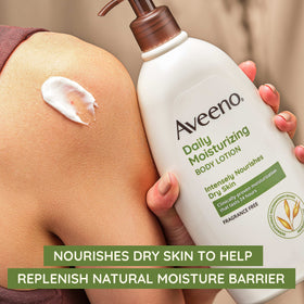 Aveeno travel kit inside a suitcase for easy packing and travel readiness