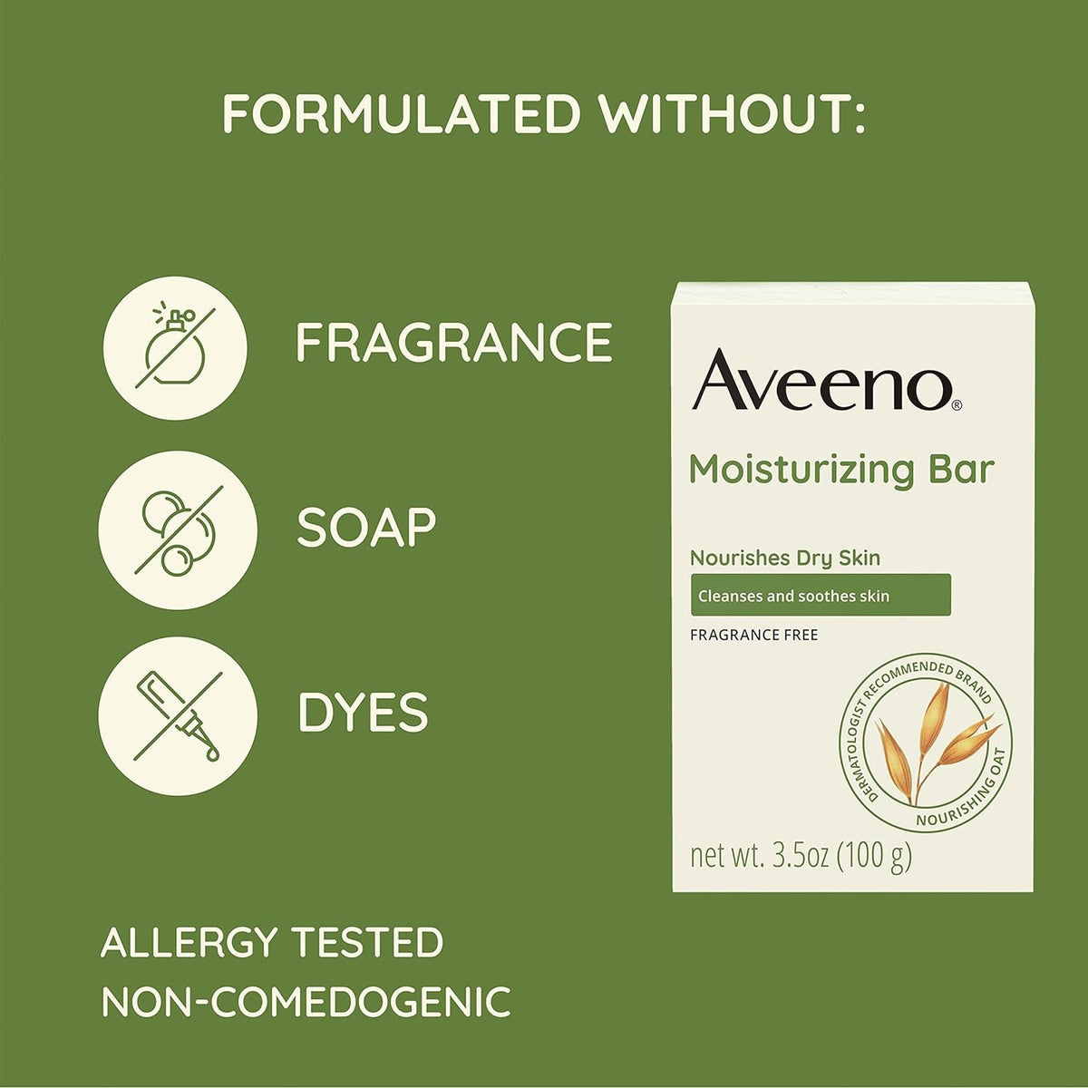 Person washing face with Aveeno bar illustrating gentle daily use