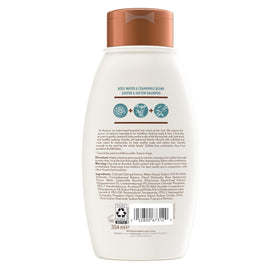 Aveeno shampoo and conditioner duo showing hydrated, styled hair