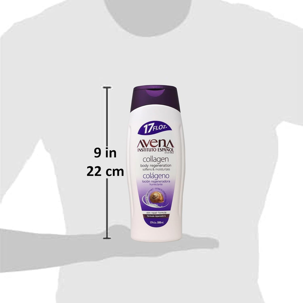 Avena Instituto Espanol placed on bathroom shelf in lifestyle scene promoting daily use benefit
