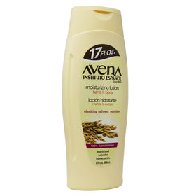 Avena Instituto Espanol lotion texture on skin demonstrating non-greasy absorption