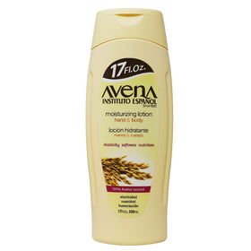 Avena Instituto Espanol pump dispenser close-up for easy, controlled lotion use