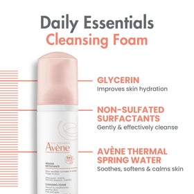 Avène bottle size comparison next to common item showing compact convenience benefit