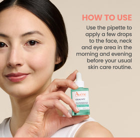 Eau Thermale Avène bottle beside moisturizer demonstrating layering in routine