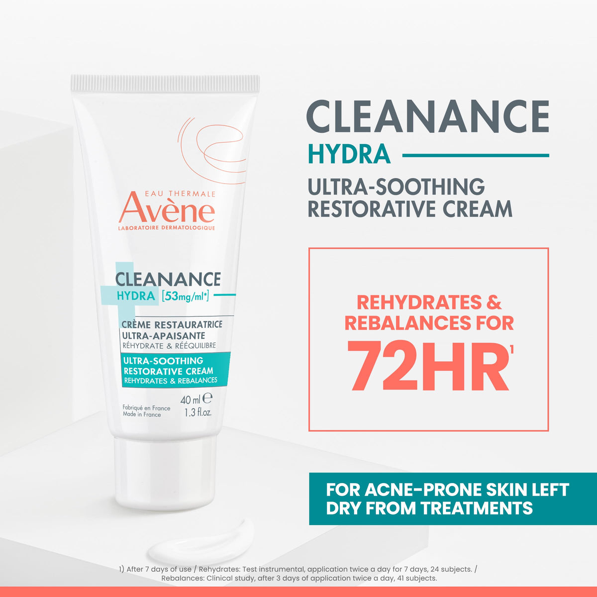 Eau Thermale Avène cream texture close-up showing rich hydrating consistency