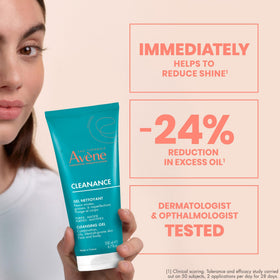 Avène Cleanance in bathroom routine showing easy use and daily cleansing benefit