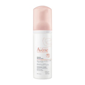 Avène cleansing foam front pump showing clean branding and easy dispensing benefit