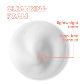 Avène cleansing foam in hand during use showing soft lather and comfortable cleansing benefit