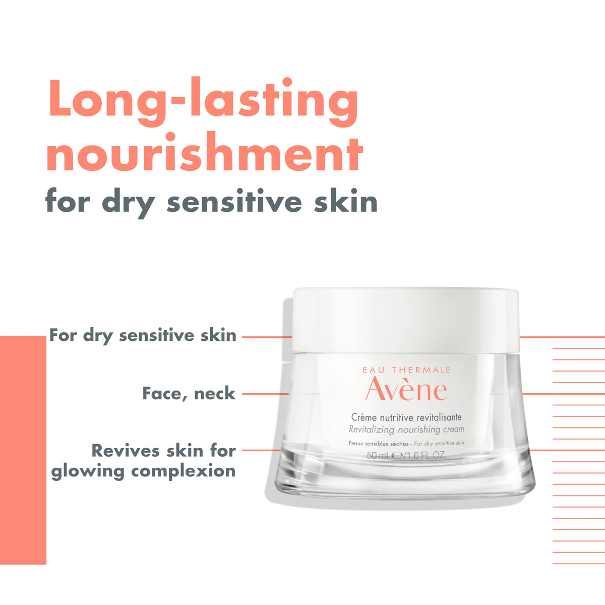 Avène cream texture close-up demonstrating rich consistency and smoothing benefit